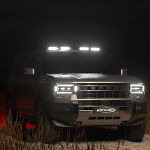 Installed view of the Jetour G700 roof light, showing precise integration with the vehicle's roof lines specifically designed to maintain the original design language.