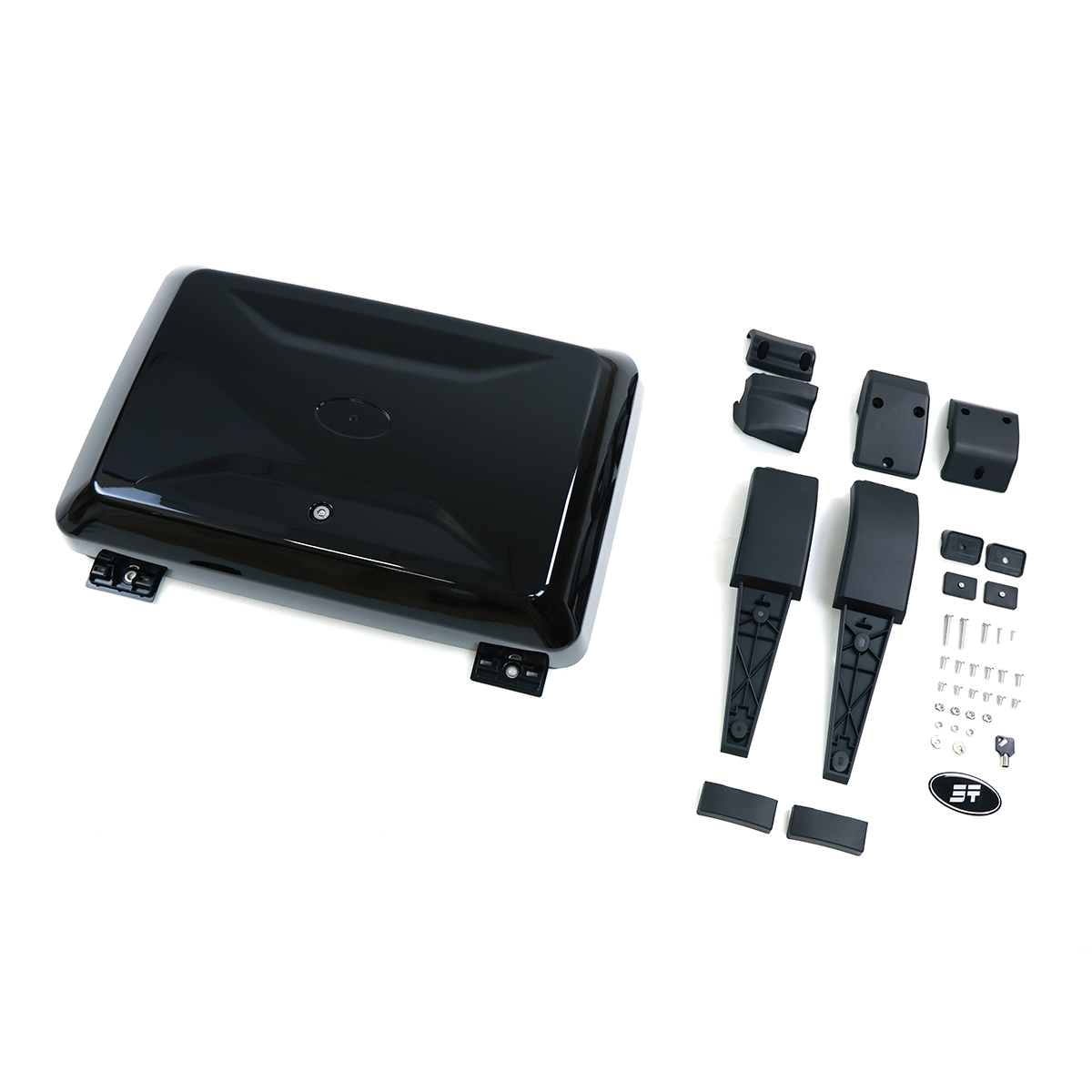 Jetour T2 gloss black ABS trunk storage box, sleek and durable design