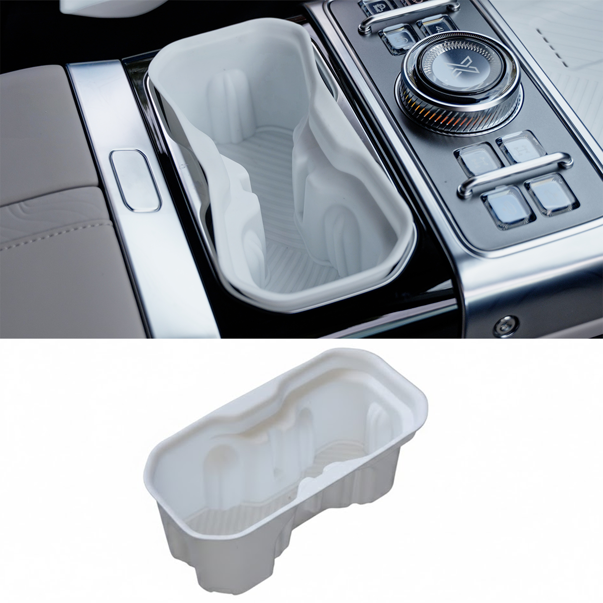 Jetour G700 TPE Cup Holder Insert – Anti-Slip, Easy-Clean Interior Protection