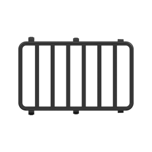 Matte black aluminium roof rack frame for Jetour G700, designed for off-road and 4WD use, enhancing roof load support and accessory mounting.