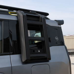 Jetour T2 side ladder installed in silver, showing sleek and rugged design